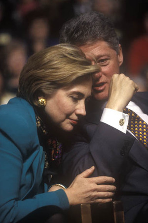 Pres. Clinton and First Lady Hillary Clinton