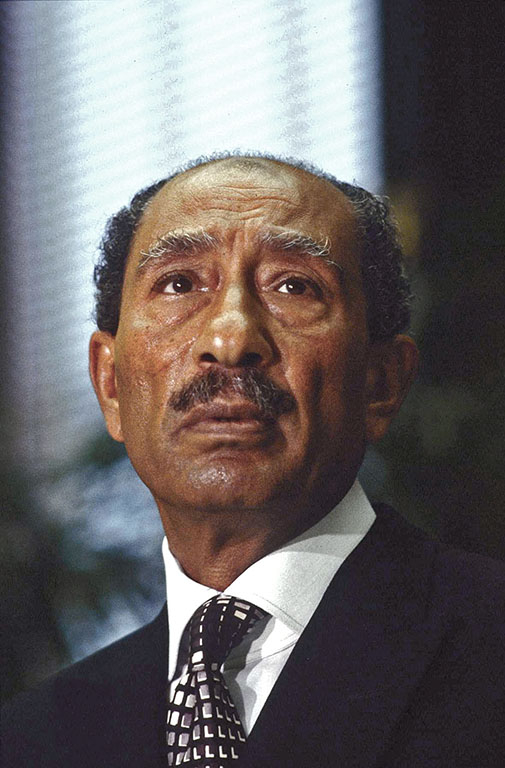 Washington, DC:
President Anwar Sadat of Egypt.