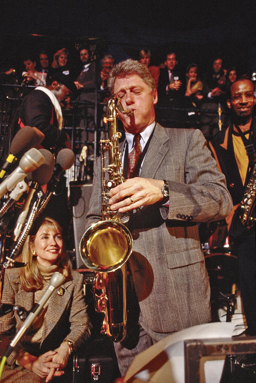 Washington, DC:
Clinton Campaign
Bill Clinton plays Sax at a DC nightclub.