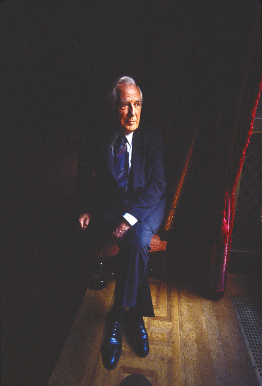         Washington, DC: 
 Supreme Court Chief Justice 
 Warren Burger moments before
 announcing his retirement
 from the Supreme Court.