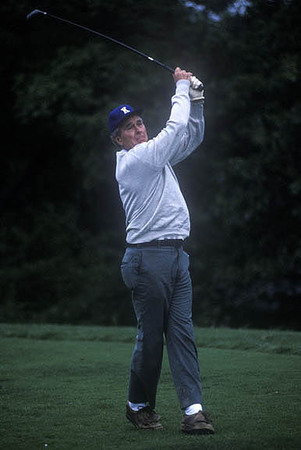 Kennebunkport, Maine.

Pres. George H.W. Bush golfing.