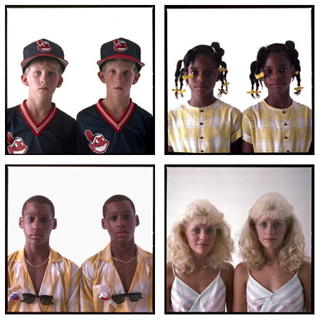 Twinsburg, Ohio:
Twins portraits at Annual
Twins Festival.