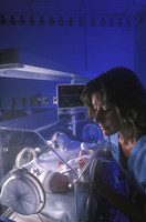 Washington DC: Premature childrens unit at Georgetown University Hospital. - © John Francis Ficara.<br> All Rights Reserved.