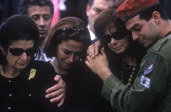 Mount Herzl, Jerusalem:
Graveside ceremony for Yitzhak Rabin.