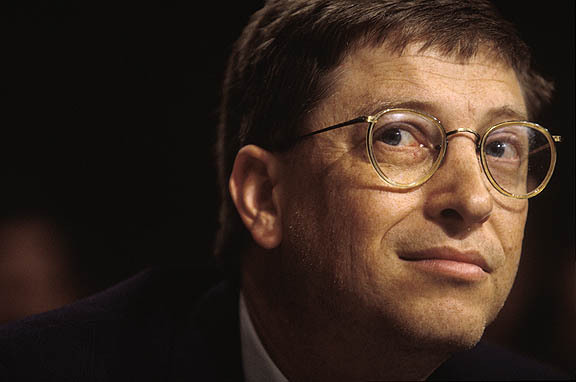 Washington DC:
Bill Gates of Microsoft testifies on Capital Hill.