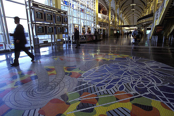 Arlington, Virginia:
Interior view of the Ronald Reagan National Airport.