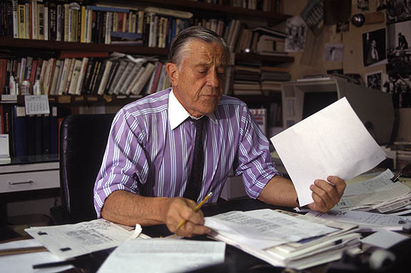 Washington DC:
Washington Post editor Ben Bradlee.