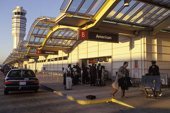 Arlington, Virginia:

Exterior view of Ronald Reagan National Airport.