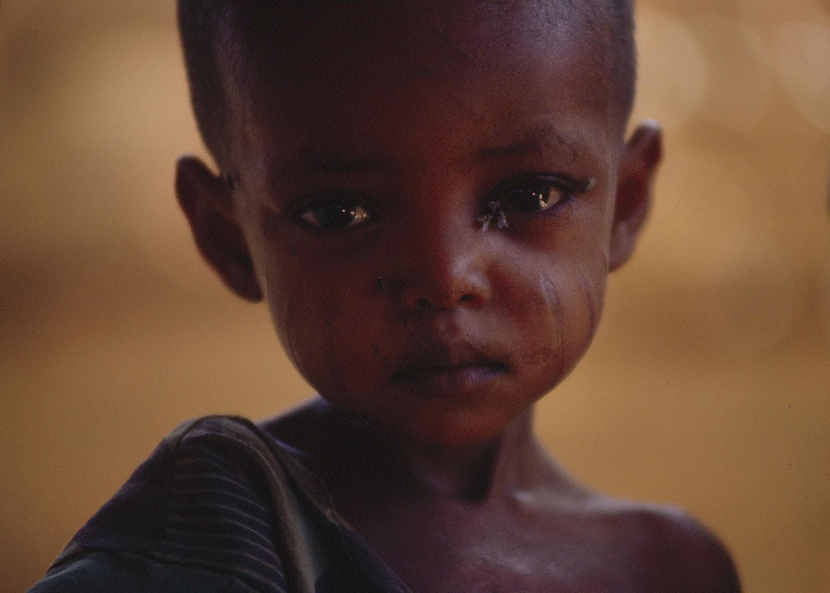                Eastern Sudan:

Child at Wad Sharife Refugee Camp.