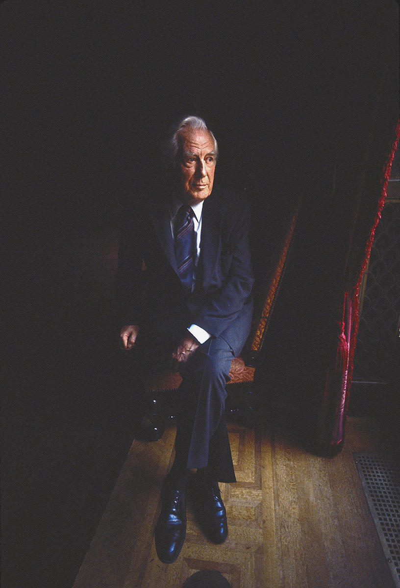 Washington DC:
Chief Justice Warren Burger moments before a press conference announcing his retirement from the Supreme Court.